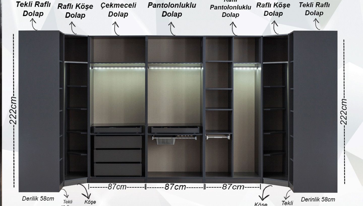 Bronze Yatak Odası Takımı - Resim 15