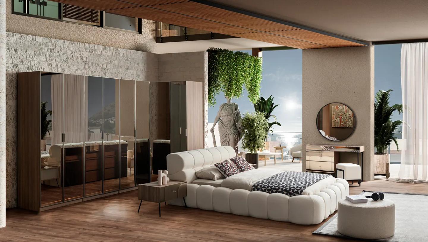 Bronze Ceviz Yatak Odası Takımı - Resim 2