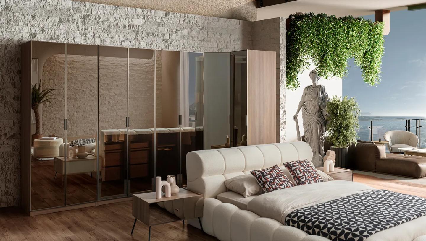 Bronze Ceviz Yatak Odası Takımı - Resim 4