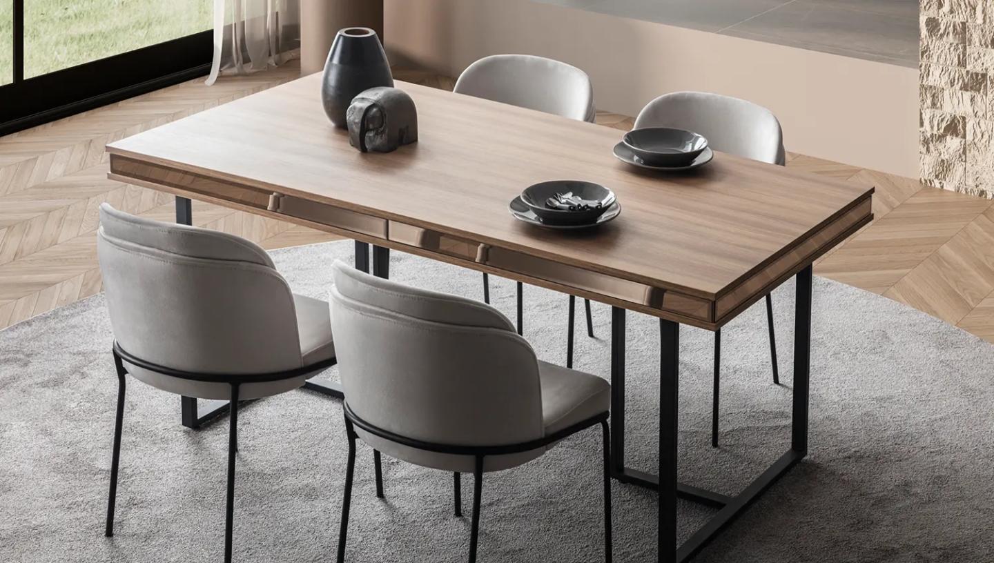 Bronze Ceviz Yemek Odası Takımı - Resim 4