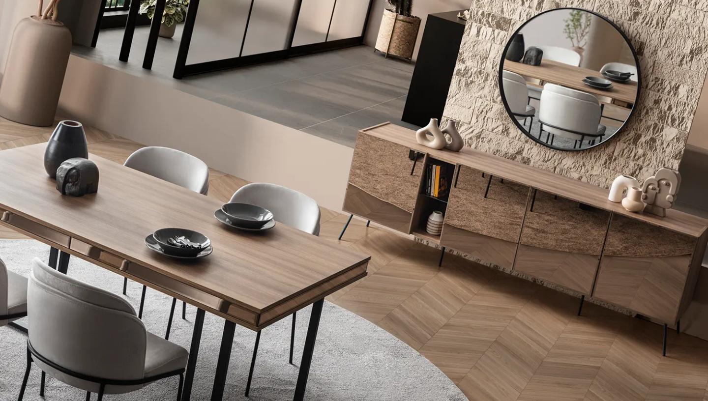 Bronze Ceviz Yemek Odası Takımı - Resim 7