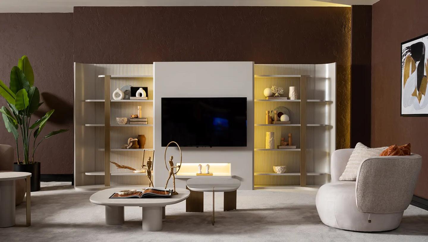 Noga Kitaplıklı Tv Ünitesi - Resim 4