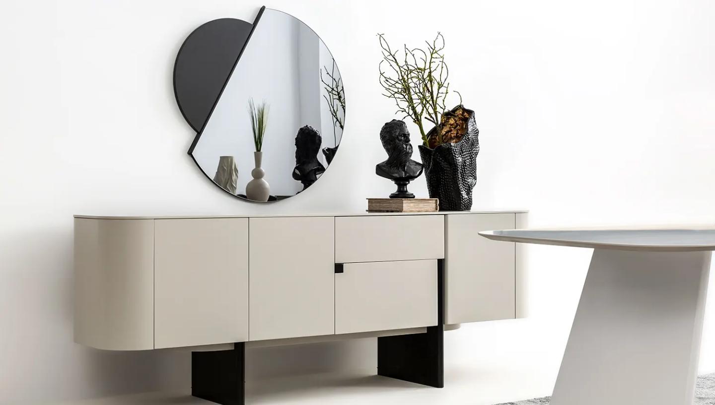 Delta Yemek Odası Takımı ( Açık Gri - Siyah ) - Resim 9