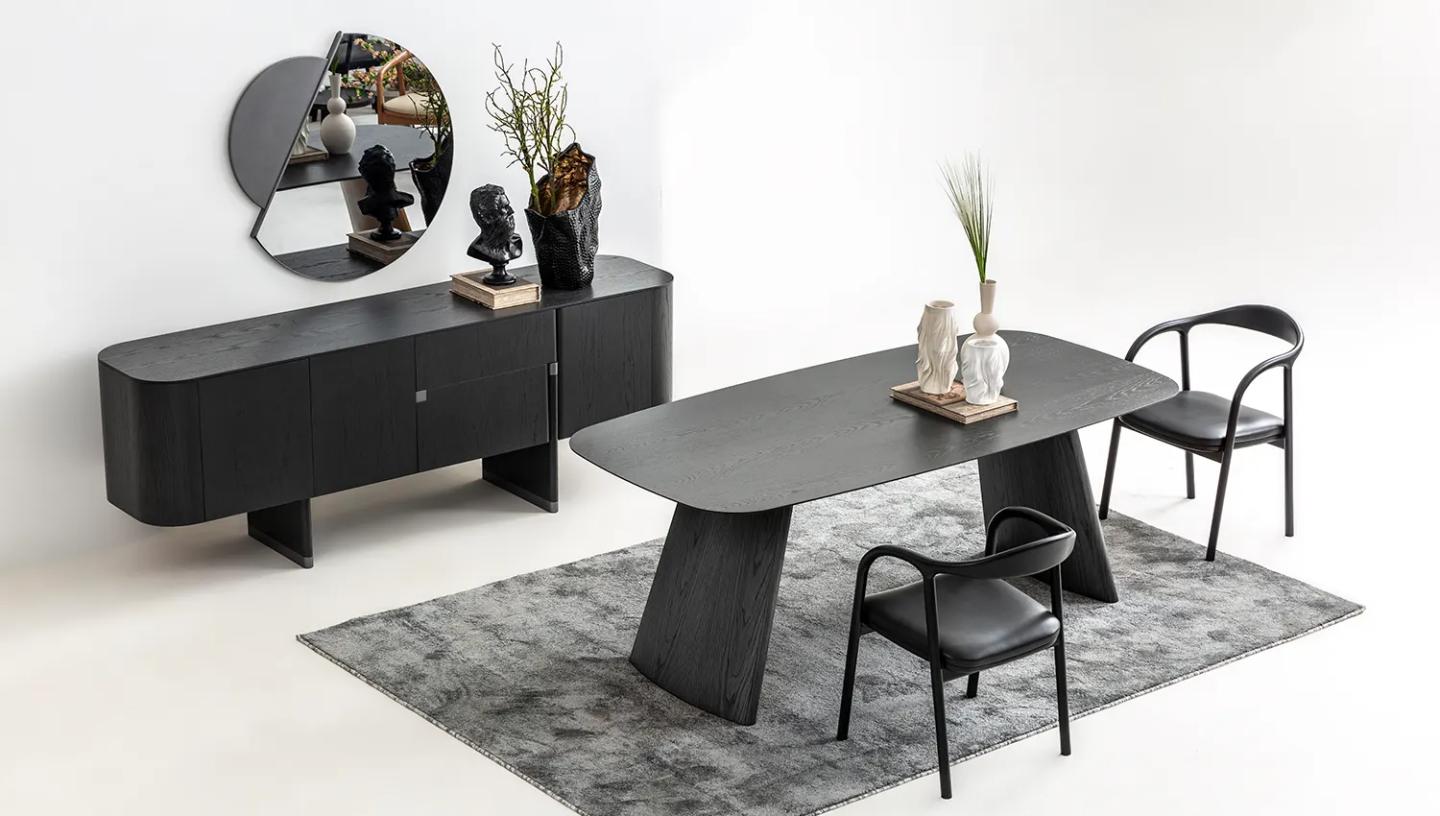 Delta Yemek Odası Takımı ( Antrasit ) - Resim 3