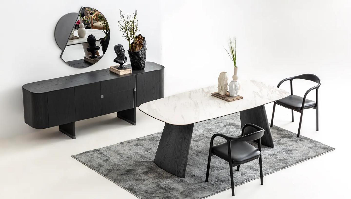 Delta Yemek Odası Takımı ( Antrasit ) - Resim 6