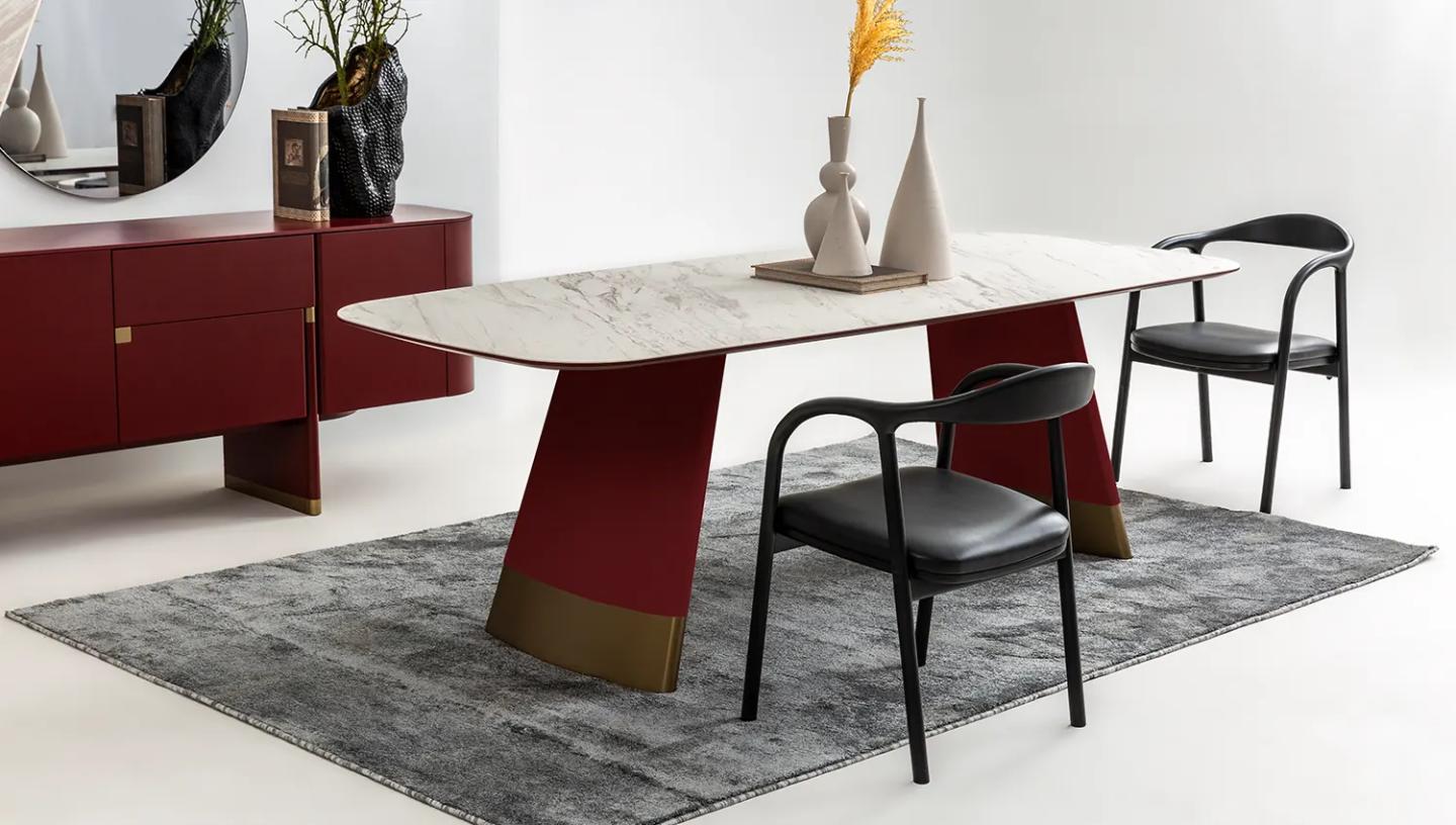 Delta Yemek Odası Takımı ( Bordo) - Resim 8