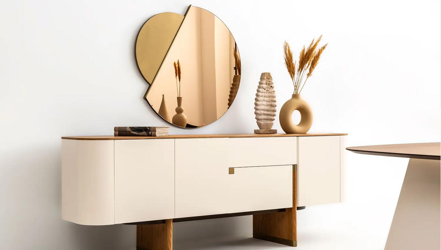 Delta Yemek Odası Takımı ( Ekru - Gold) - Resim 11