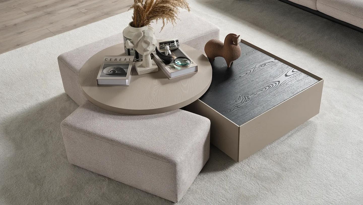 Frida Çekmeceli Kare Sehpa - Resim 1