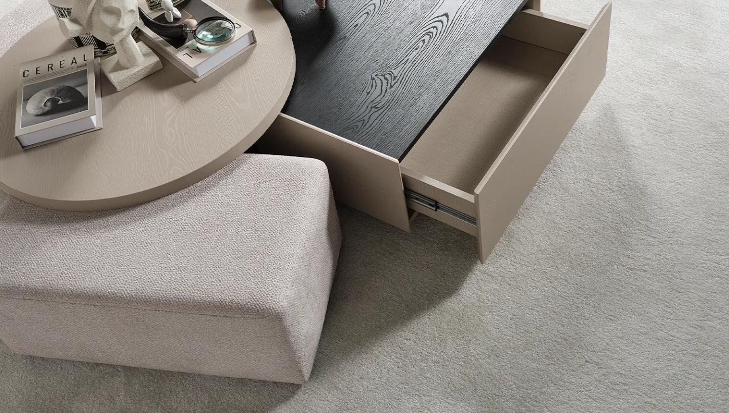 Frida Çekmeceli Kare Sehpa - Resim 2