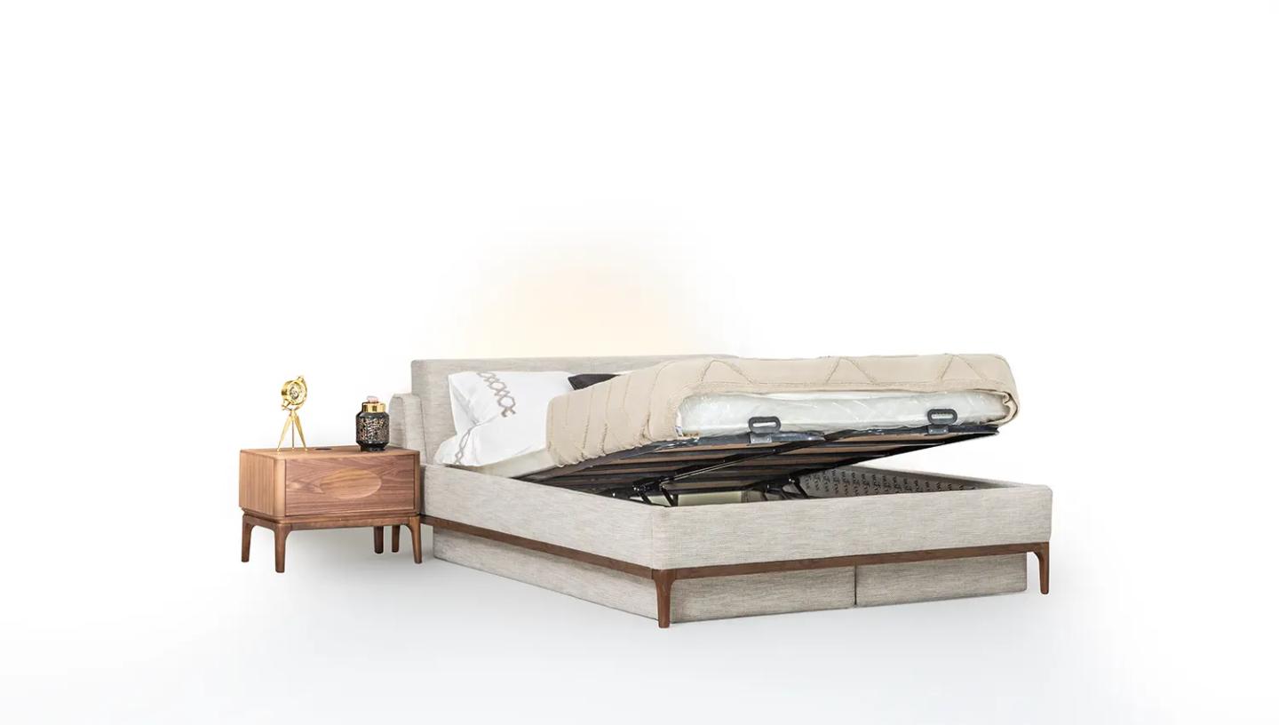 Nordi Karyola 160x200 ( Bazalı ) - Resim 1