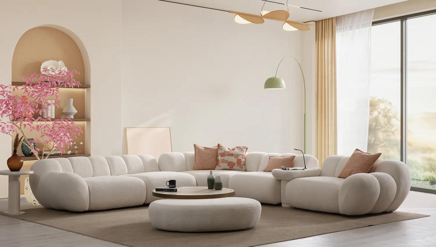 Molivo Köşe Puf	 - Resim 1