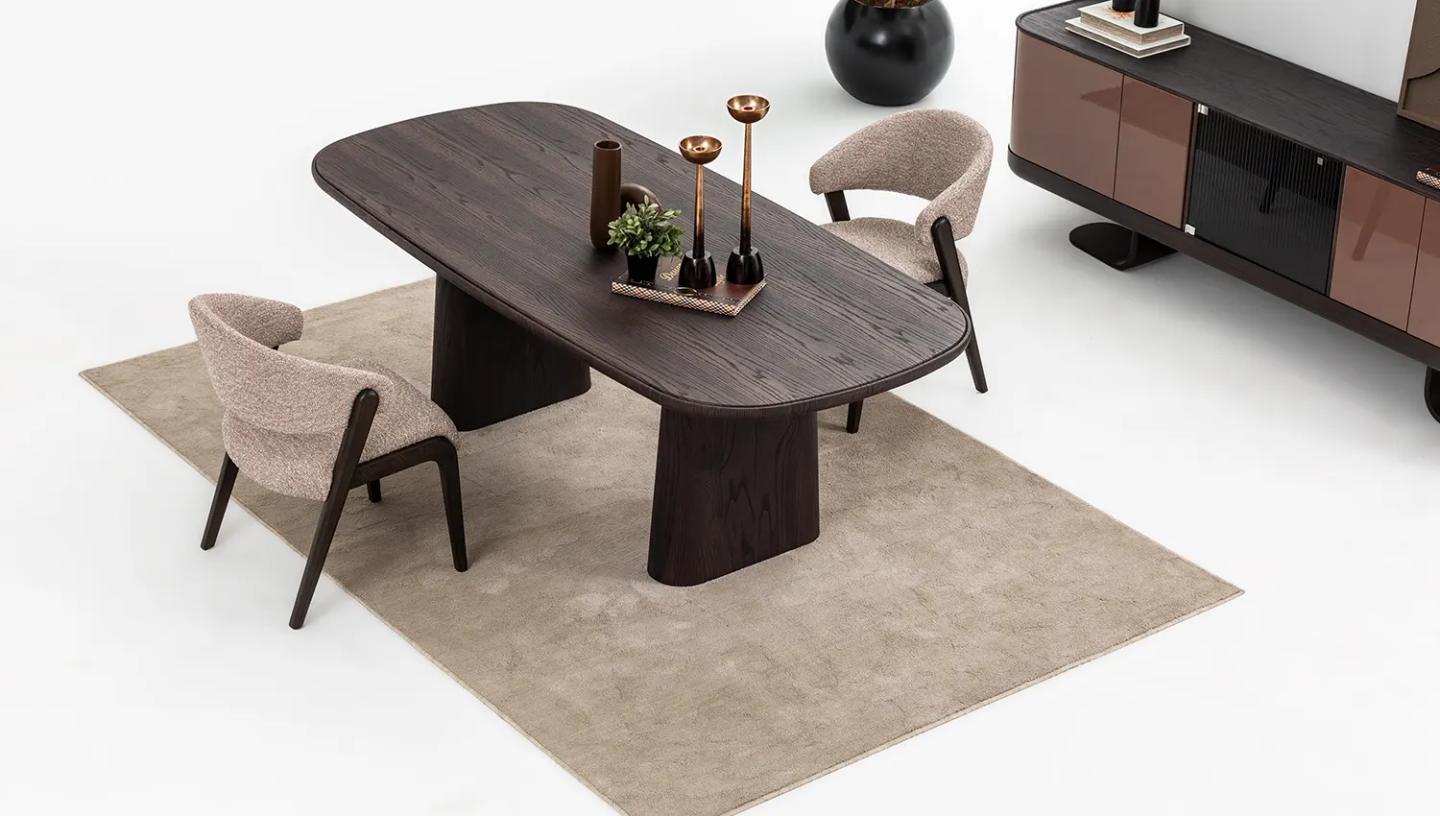 Zephra Yemek Masası ( Ceviz ) - Resim 1