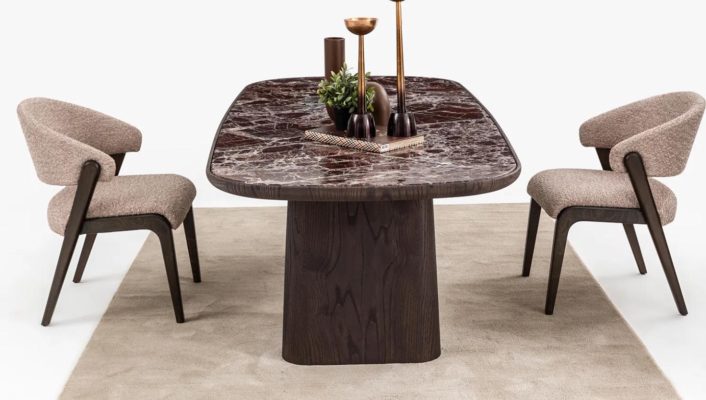 Zephra Yemek Masası ( Mermer ) - Resim 1