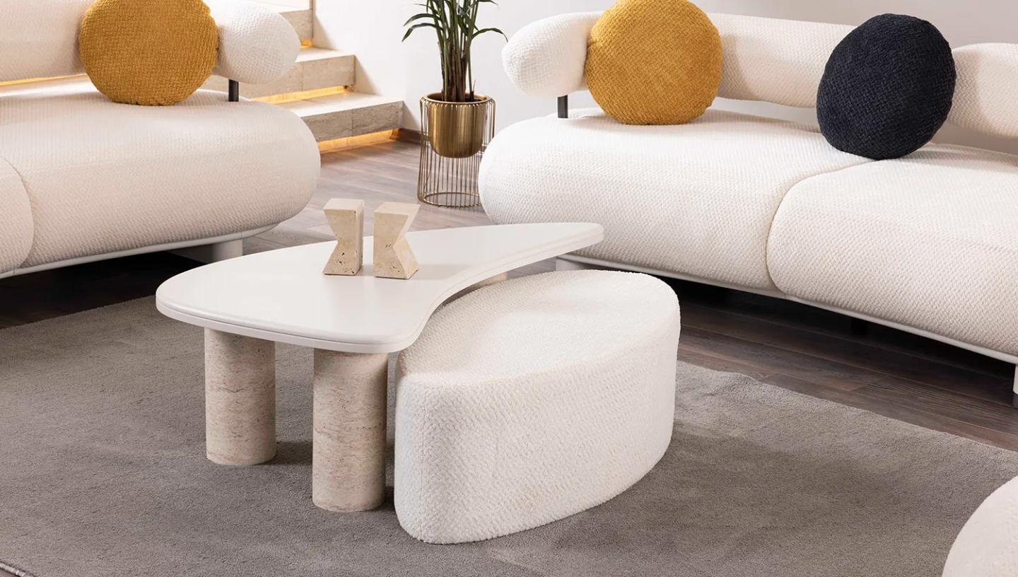 Belgrad Orta Sehpa ( Puflu ) - Resim 1