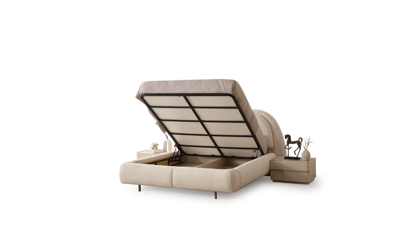 Hilton Karyola 160cm  ( Bazalı ) - Resim 1