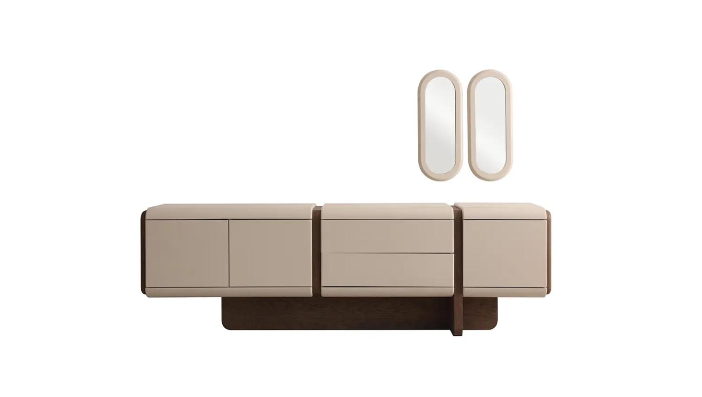 Edra Konsol Aynası ( Krem ) - Resim 1